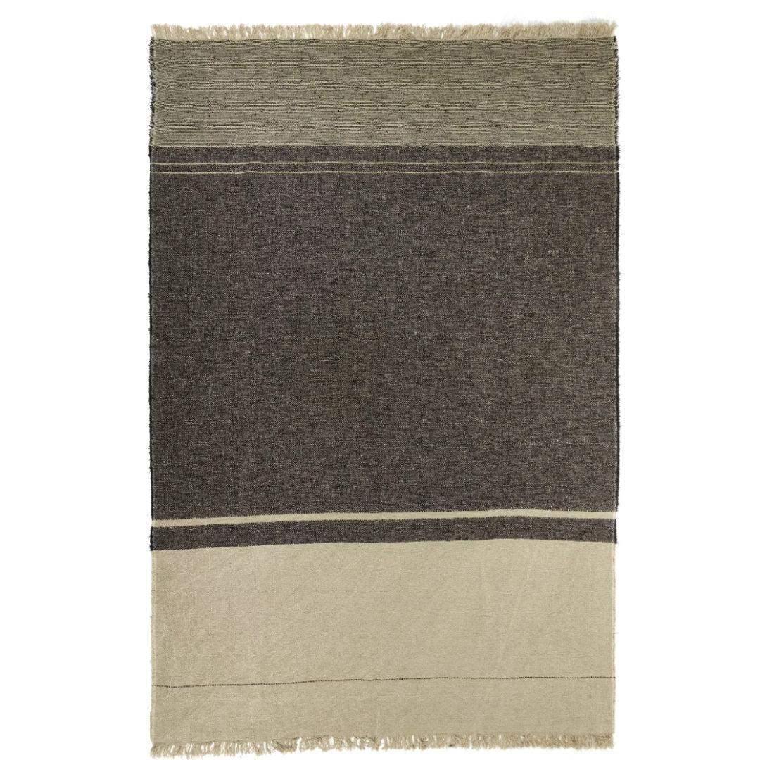 Libeco Linen Francis Stripe Throw Blanket | 140x220cm | Linen Blend - Suzie Anderson Home