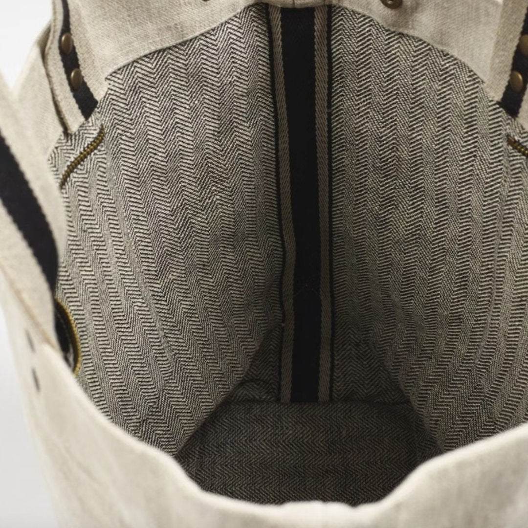 Libeco Linen James Shoulder Bag | Belgian Linen - Suzie Anderson Home