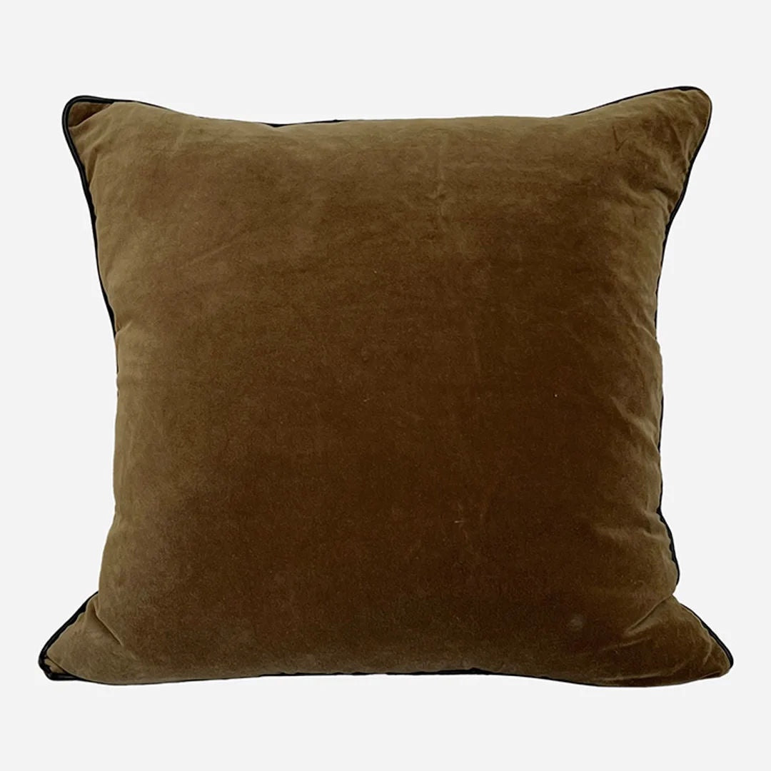 Luggate Brown Velvet Cushion Cover | 50x50cm