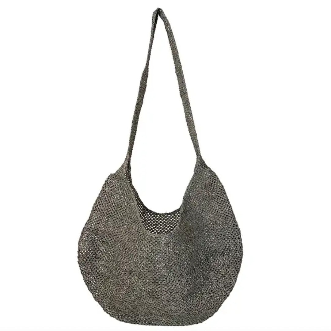 Mamy Raffia Bag | Light Grey - Suzie Anderson Home