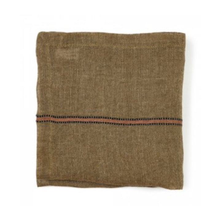 Marie Libeco Linen Napkin | Bronze Stripe - Suzie Anderson Home