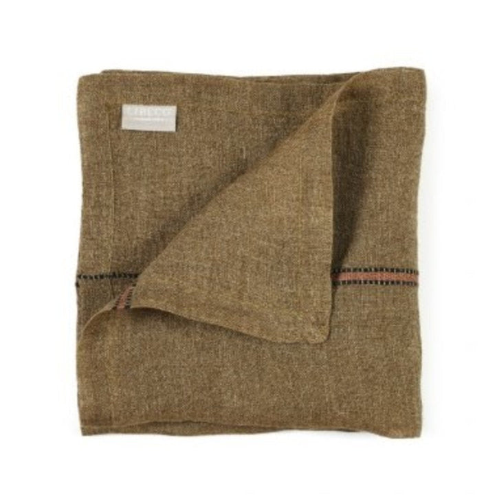 Marie Libeco Linen Napkin | Bronze Stripe - Suzie Anderson Home
