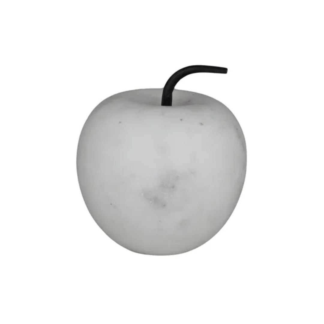 Mele Marble Apple Sculpture 12cm - Suzie Anderson Home