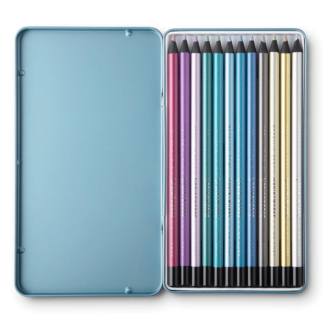 Colour Pencils | Set of 12 | Metallic