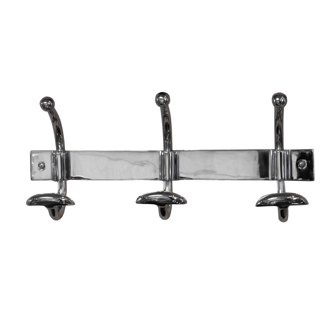 Meurice 3 Hook Rack | Nickel Finish - Suzie Anderson Home