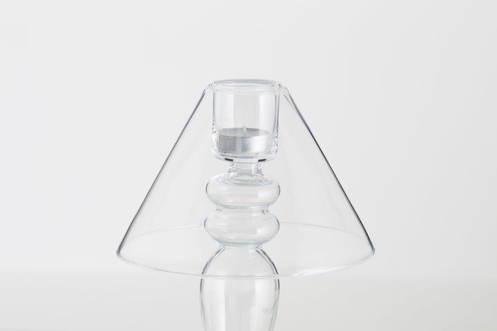 Mira Glass Candleholder | Flamant Belgium - Suzie Anderson Home