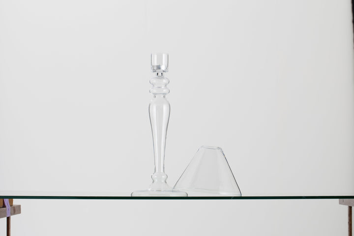 Mira Glass Candleholder | Flamant Belgium - Suzie Anderson Home
