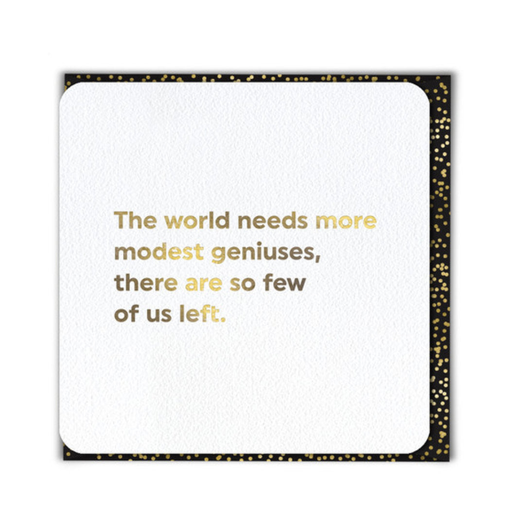 Modest Geniuses | Card & Envelope