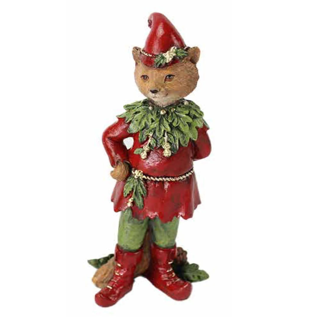 Christmas Mongoose Figurine