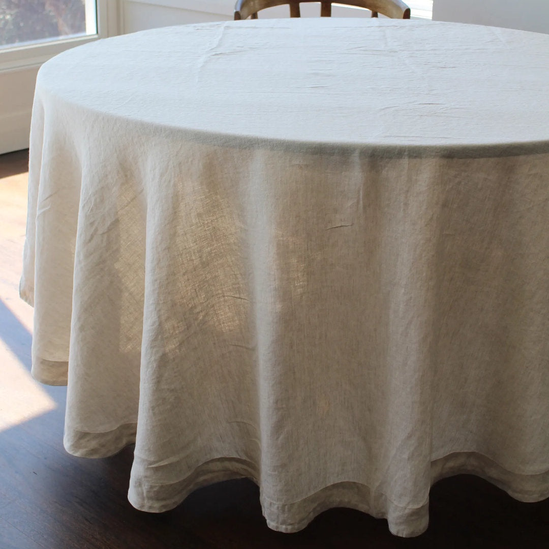 French Signature Tablecloth | Natural | Round 270cm