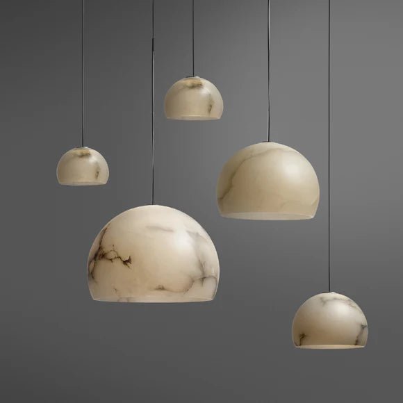 Neil Suspension Alabaster | 015 | Satin Gold | 1.7m max Cord Drop - Suzie Anderson Home