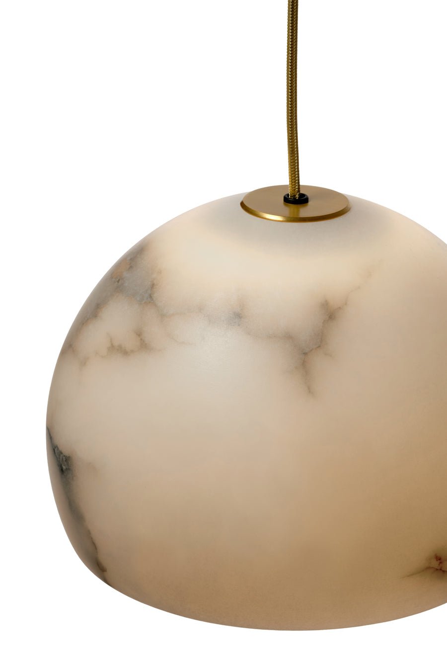 Neil Suspension Alabaster | 015 | Satin Gold | 1.7m max Cord Drop - Suzie Anderson Home