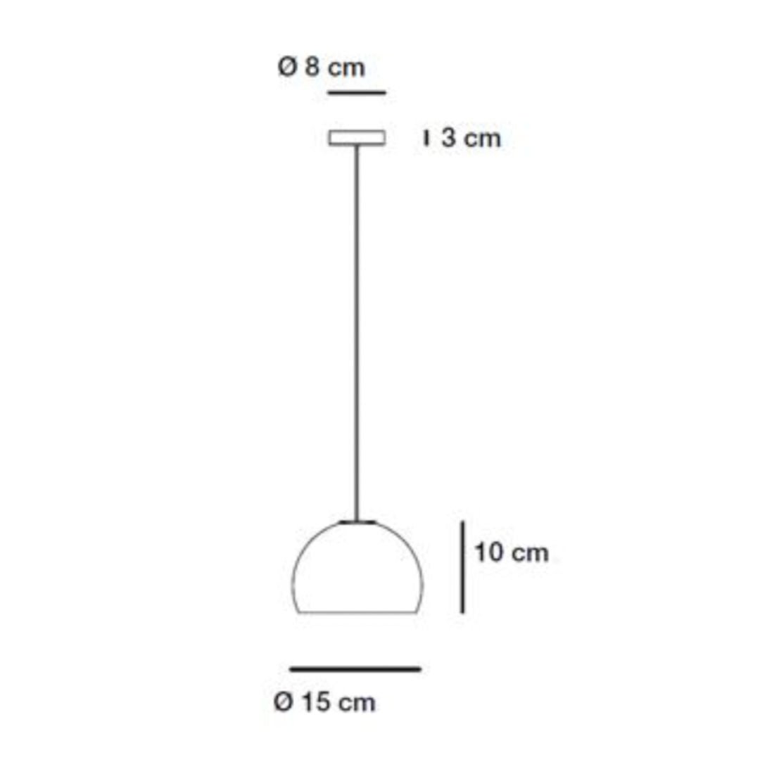 Neil Suspension Alabaster | 015 | Satin Gold | 1.7m max Cord Drop - Suzie Anderson Home