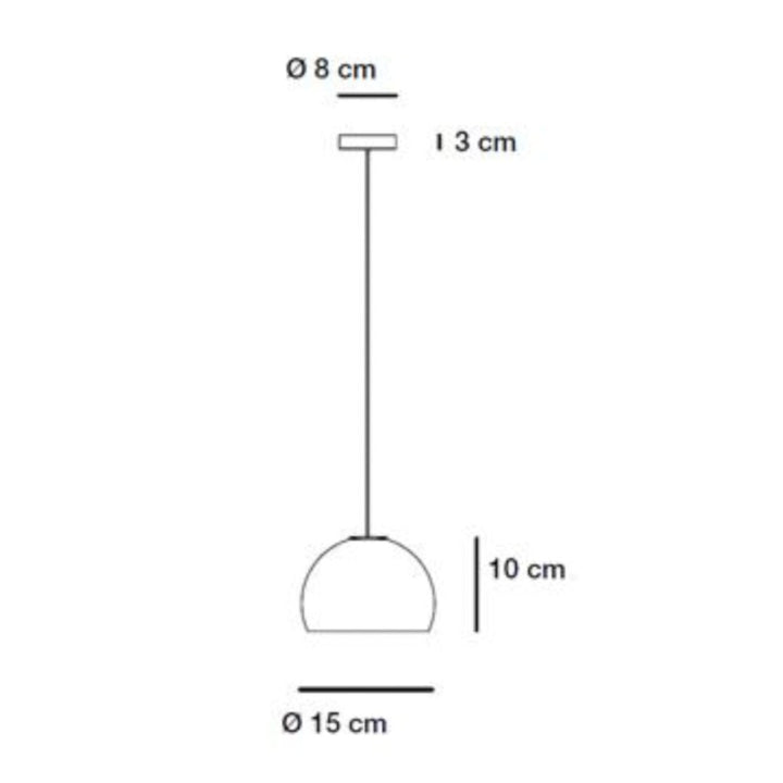 Neil Suspension Alabaster | 015 | Satin Gold | 1.7m max Cord Drop - Suzie Anderson Home