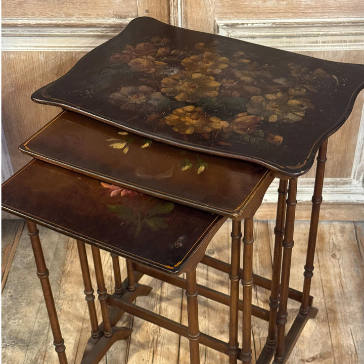 Floral Nesting Tables | Set of 3