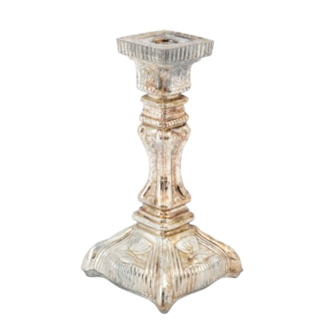 Newmarch Mercury Glass Candleholder | Flamant Belgium - Suzie Anderson Home