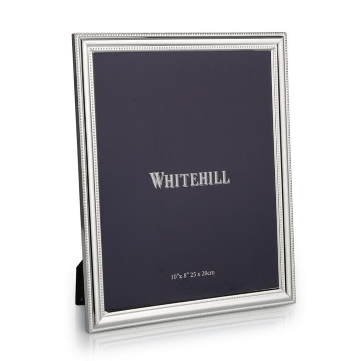 Beaded Photo Frame | Silver Plate | 20x25cm