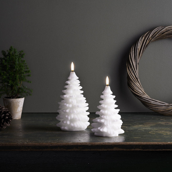 Nordic White Christmas Tree | Flameless Candle - Suzie Anderson Home