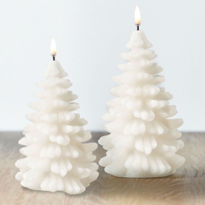 Nordic White Christmas Tree | Flameless Candle - Suzie Anderson Home