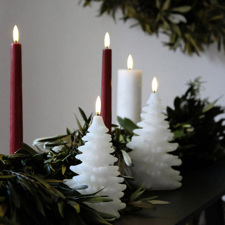 Nordic White Christmas Tree | Flameless Candle - Suzie Anderson Home