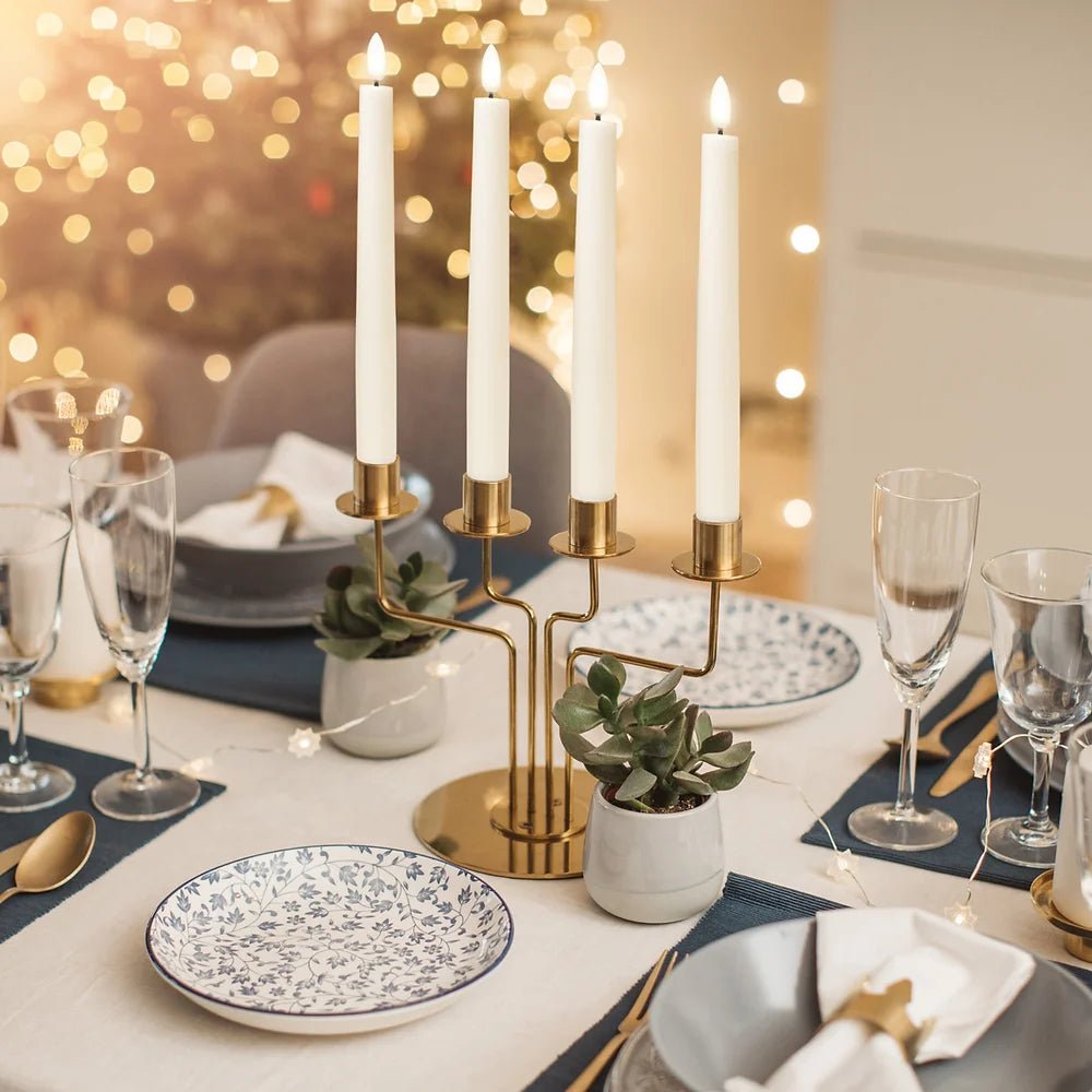 Nordic White Smooth | Taper | Remote Controllable | PAIR - Suzie Anderson Home