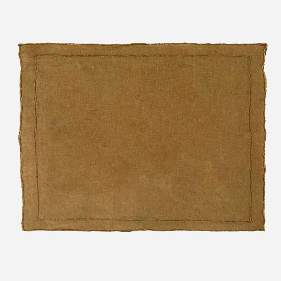Old Gold Linen Placemat - Suzie Anderson Home