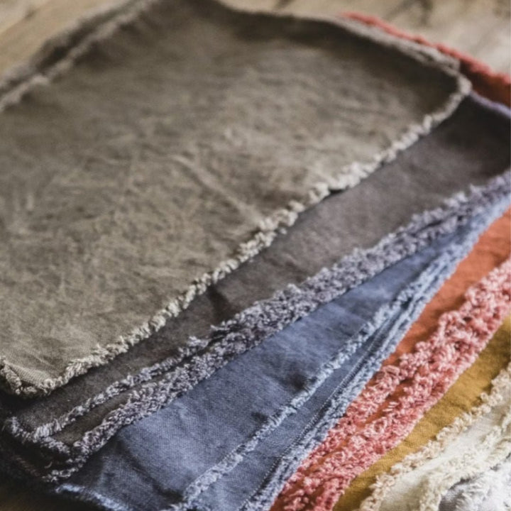 Pacific Belgian Libeco Linen Placemat | Flax - Suzie Anderson Home