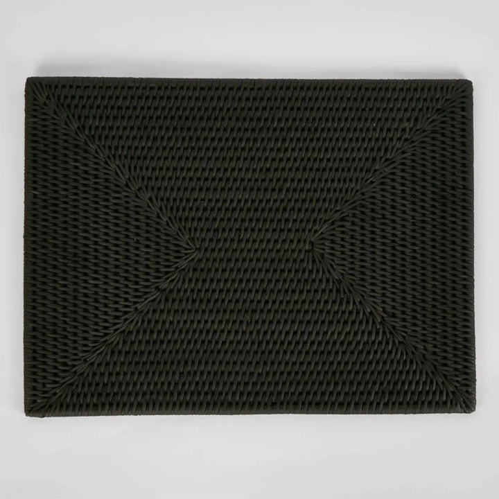 Palma Black Rattan Rectangle Placemat *NA - Suzie Anderson Home