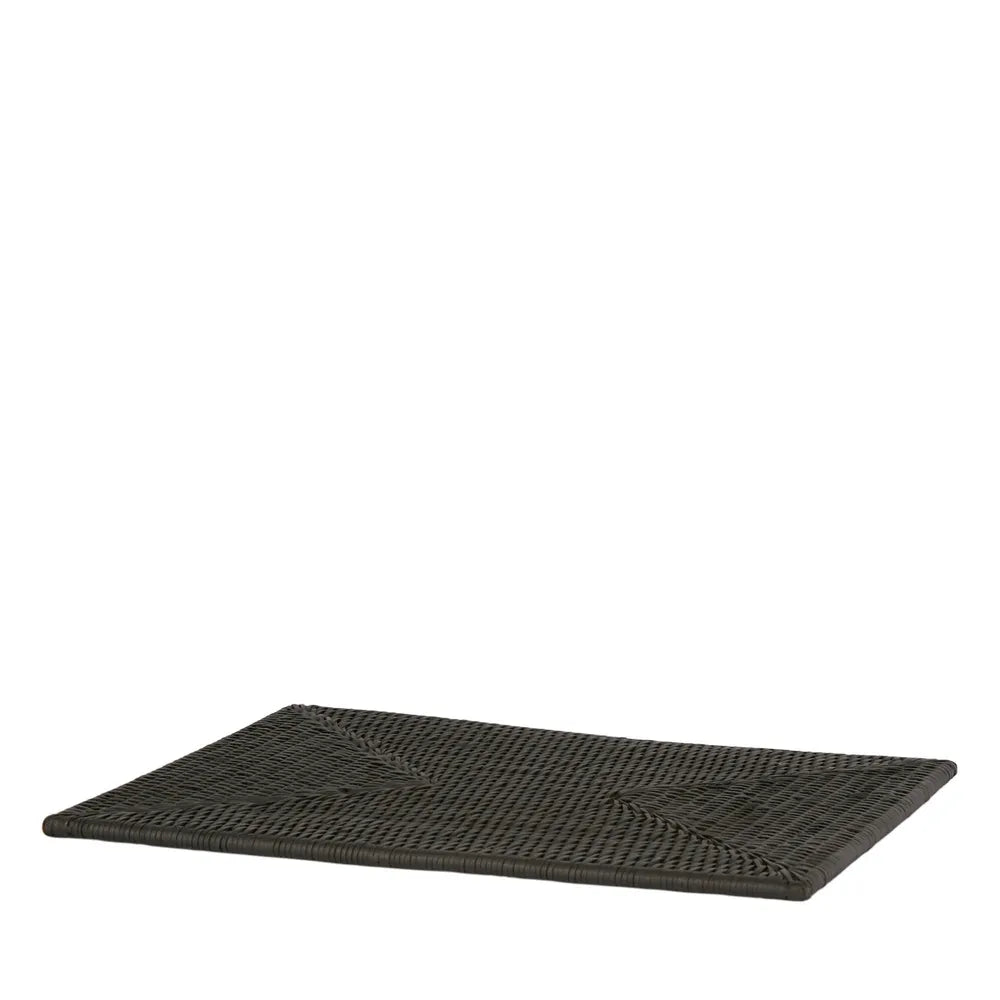 Palma Black Rattan Rectangle Placemat *NA - Suzie Anderson Home
