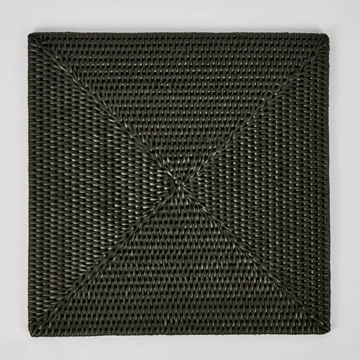 Palma Black Rattan Square Placemat *NA - Suzie Anderson Home