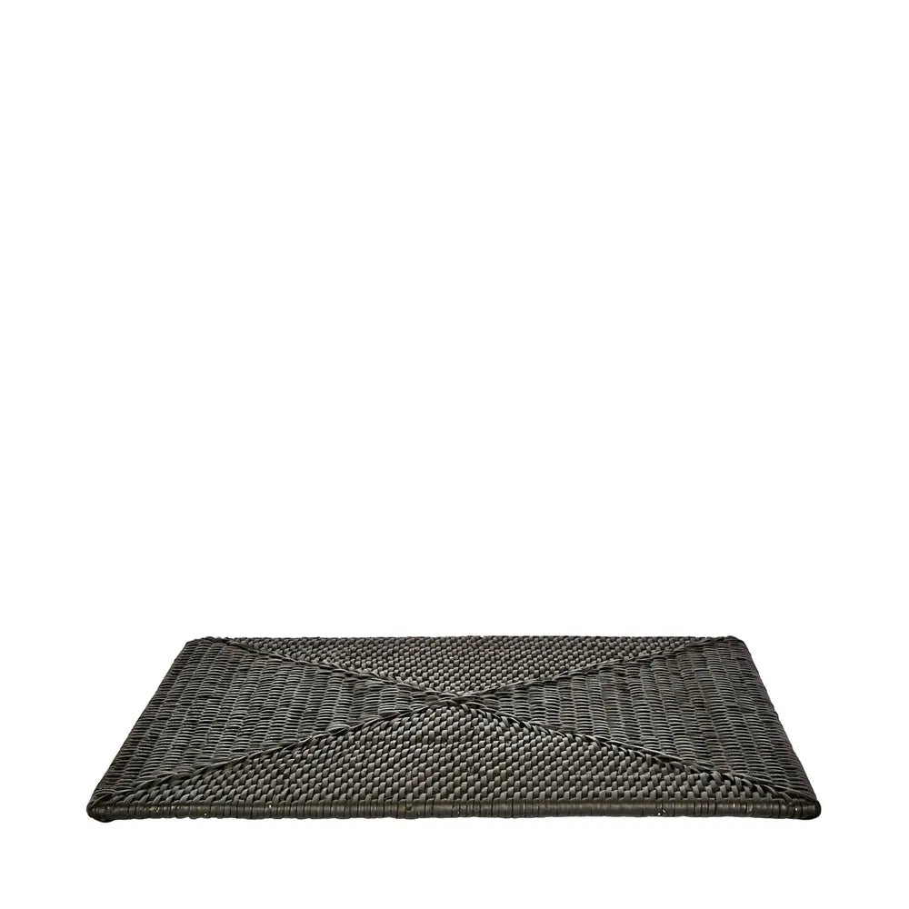 Palma Black Rattan Square Placemat *NA - Suzie Anderson Home