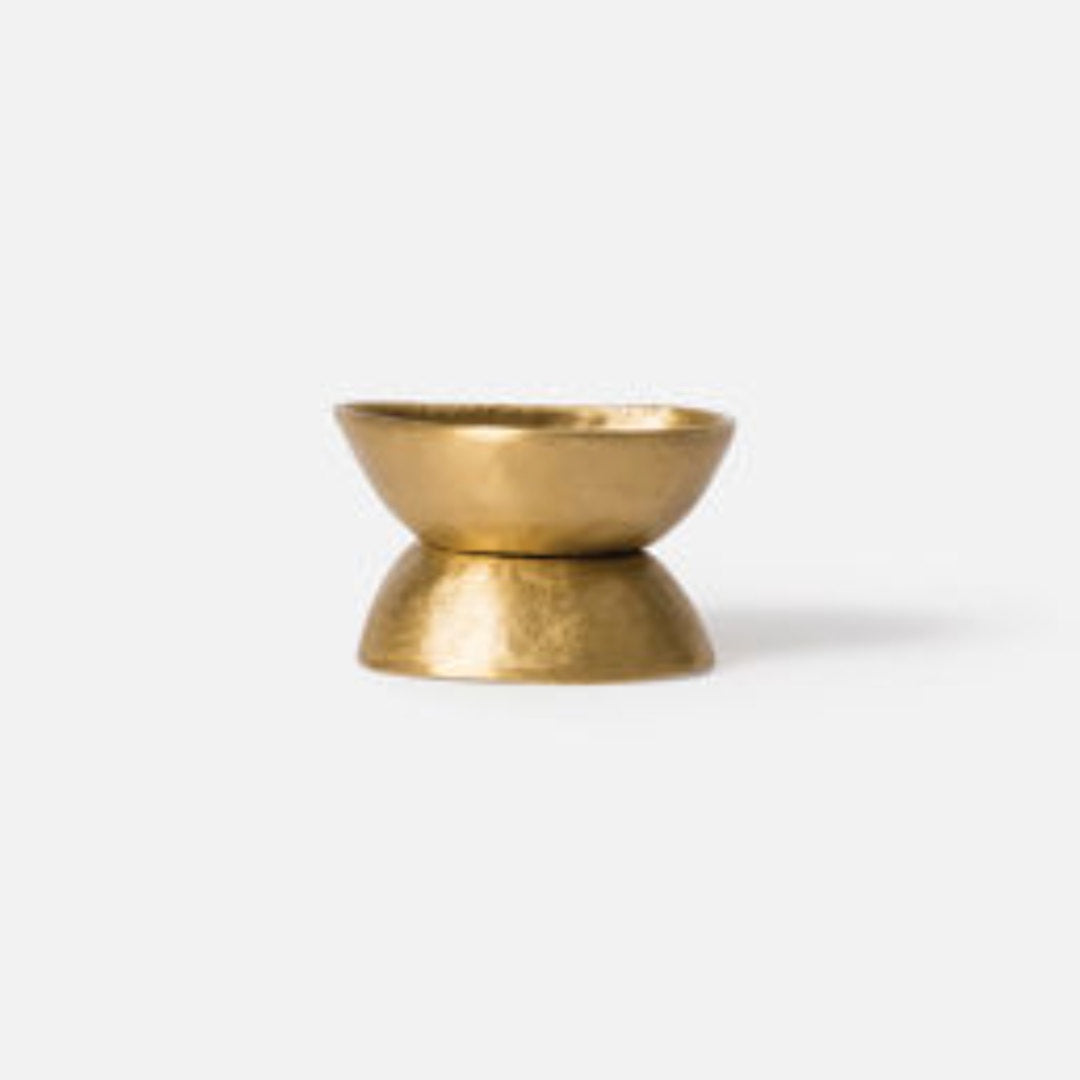 Pebble Candle Holder | Brass