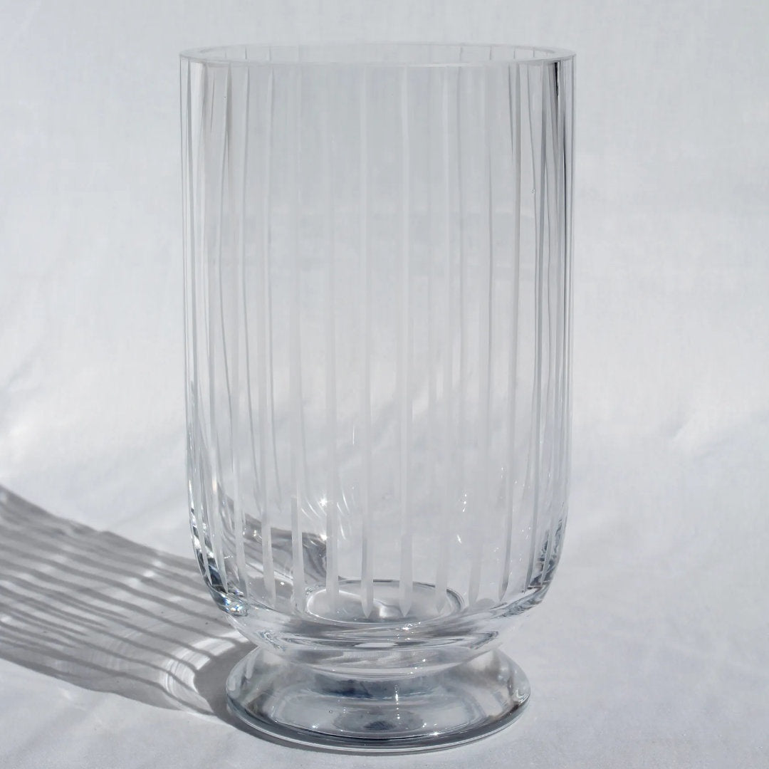 Pedestal Vase | Made in Poland | 35cm Clear