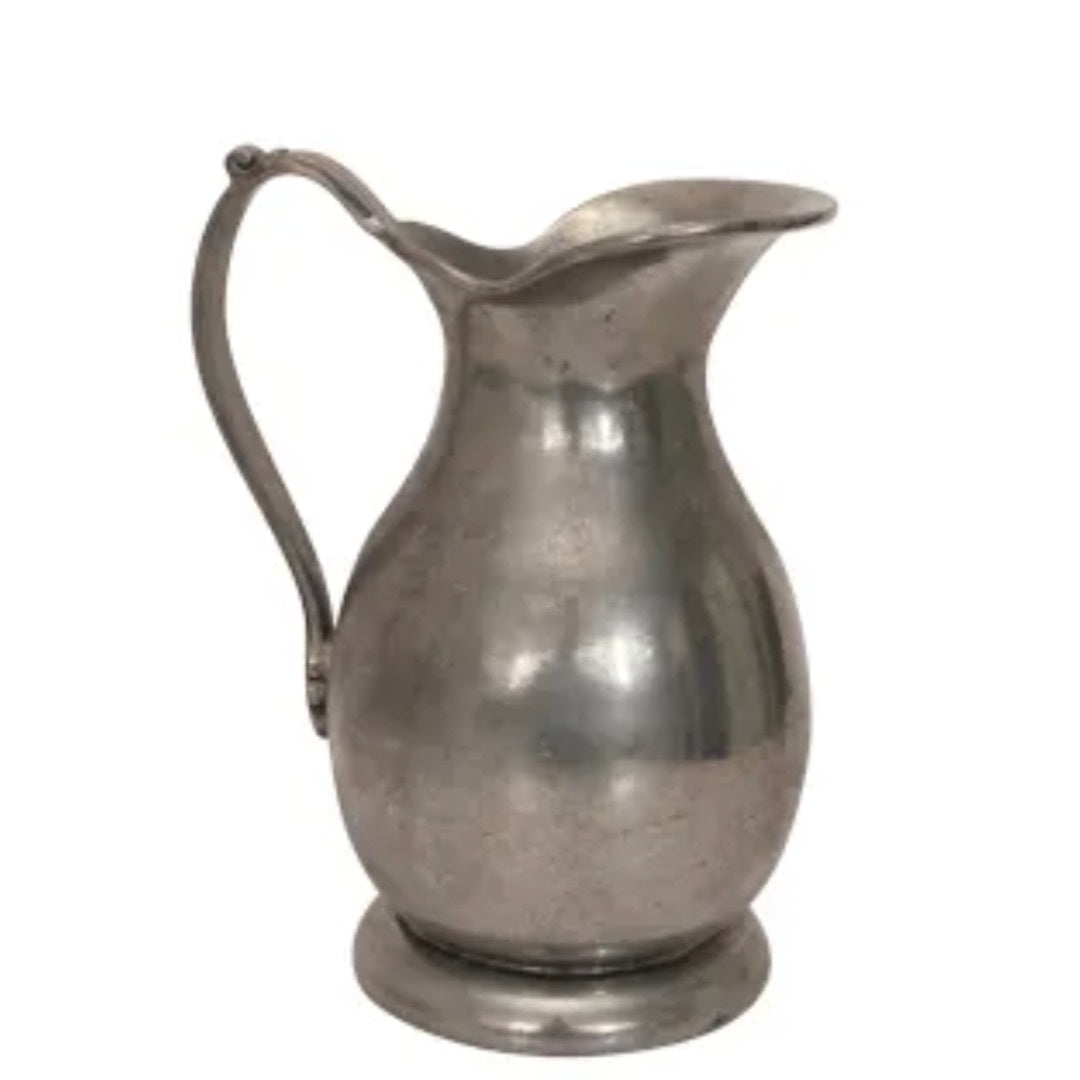Pewter Jug | Flat Handle | Small-Suzie Anderson Home