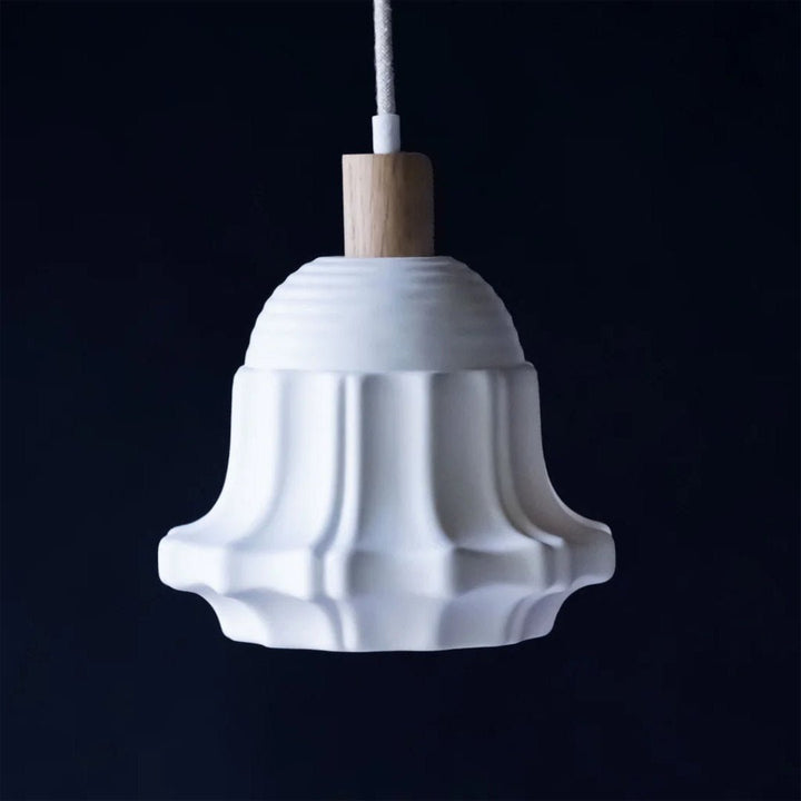 Philomena | Porcelain Pendant Light w Domino Rosette #7 Ceiling Rose - Suzie Anderson Home
