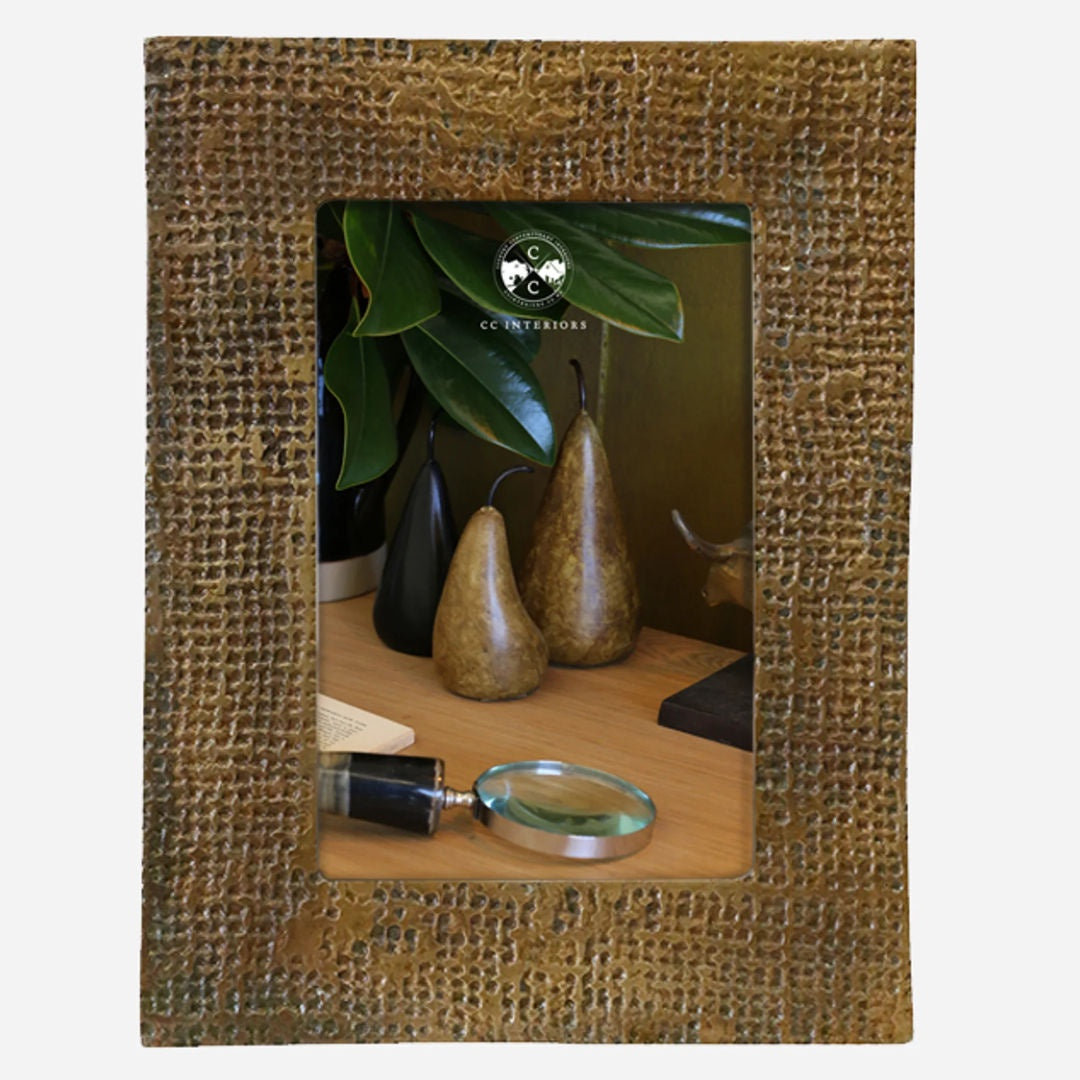 Antique Brass Finish Photo Frame