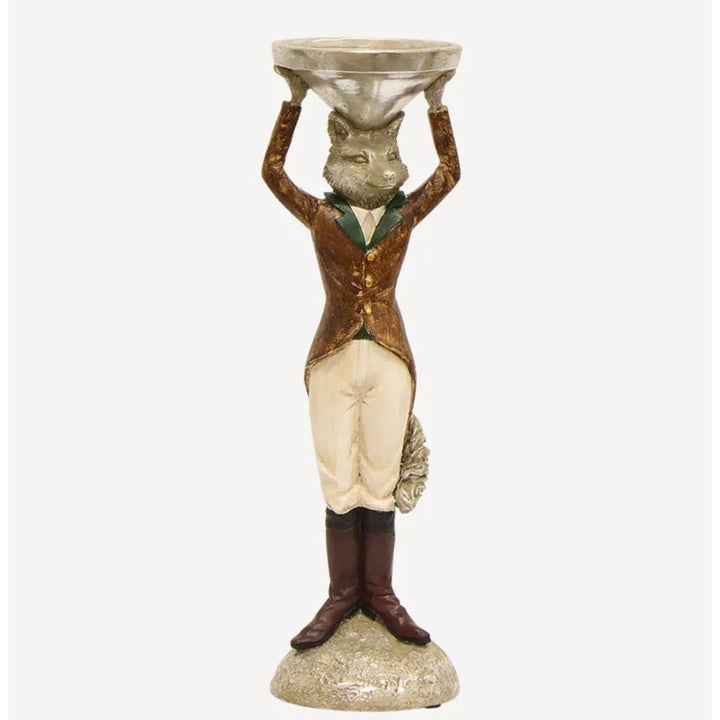 Freddy Fox Candle Holder | Tall Left