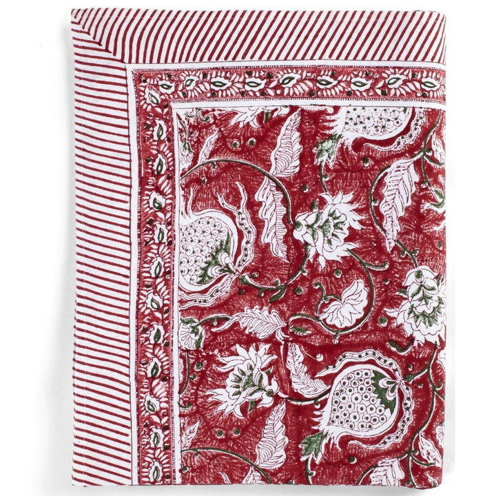 Pomegranate Cotton Tablecloth | Red | 150 x 350cm