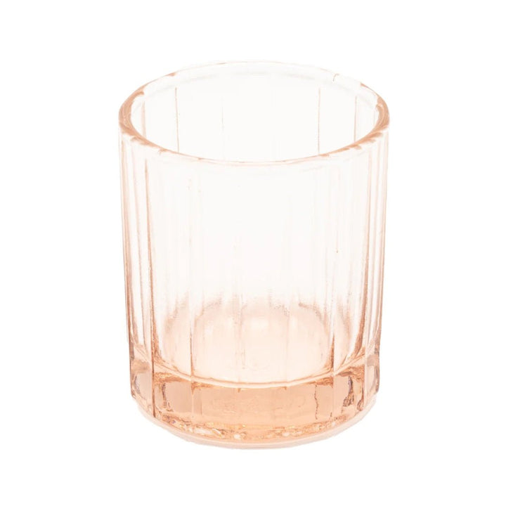 Reed Tumbler | Hand Pressed Recycled Glass | Blush - Suzie Anderson Home