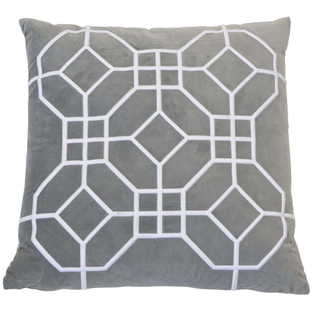San Diego Cushion Cover | Silver Velvet | 55x55cm