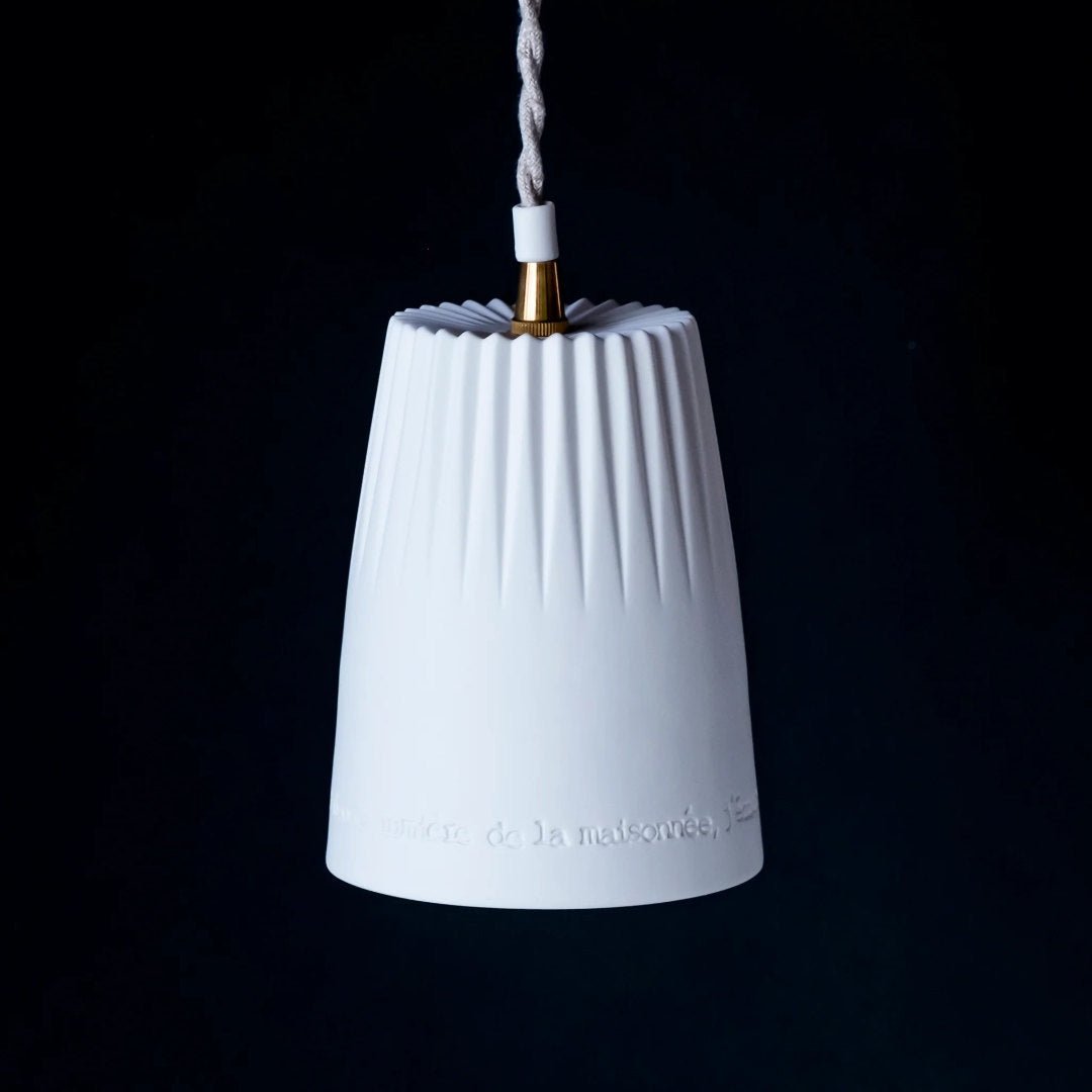 Rosalie | "In the Sweet" | Porcelain Pendant Light w Rosette #2 Ceiling Rose - Suzie Anderson Home