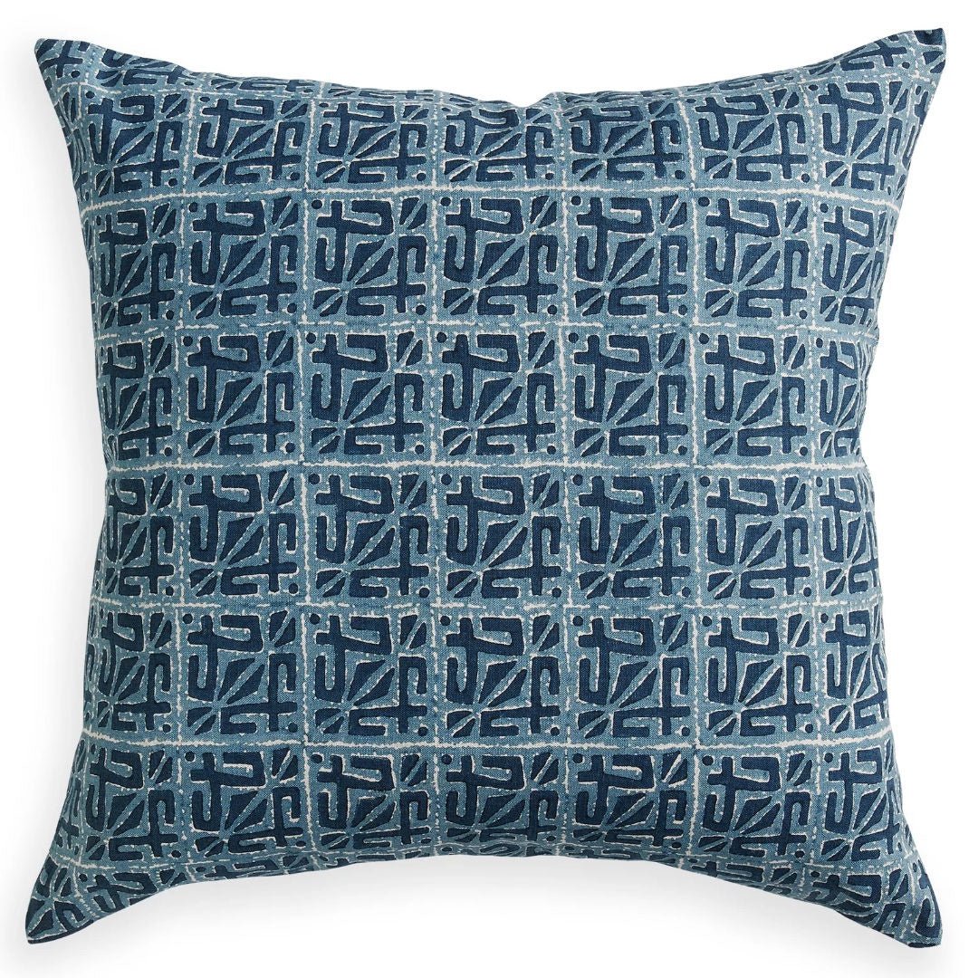 Sangam Denim Cushion & Insert | 50x50cm - Suzie Anderson Home