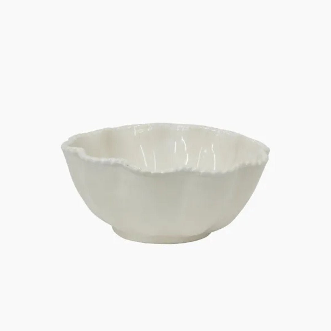 Scallopia Rope Ceramic Dessert Bowl - Suzie Anderson Home