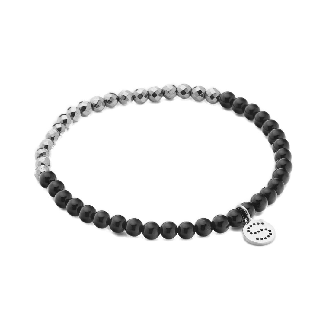 Silk & Steel | Party at the Front Bracelet | Black/Silver