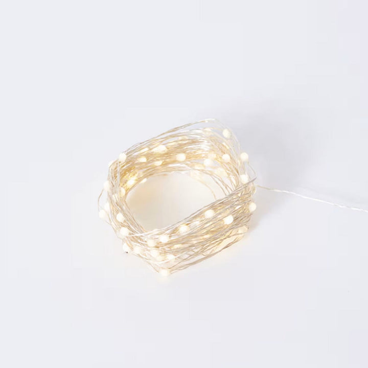 Luminous Bright String Light | 10m | Silver | Outdoor Adapter