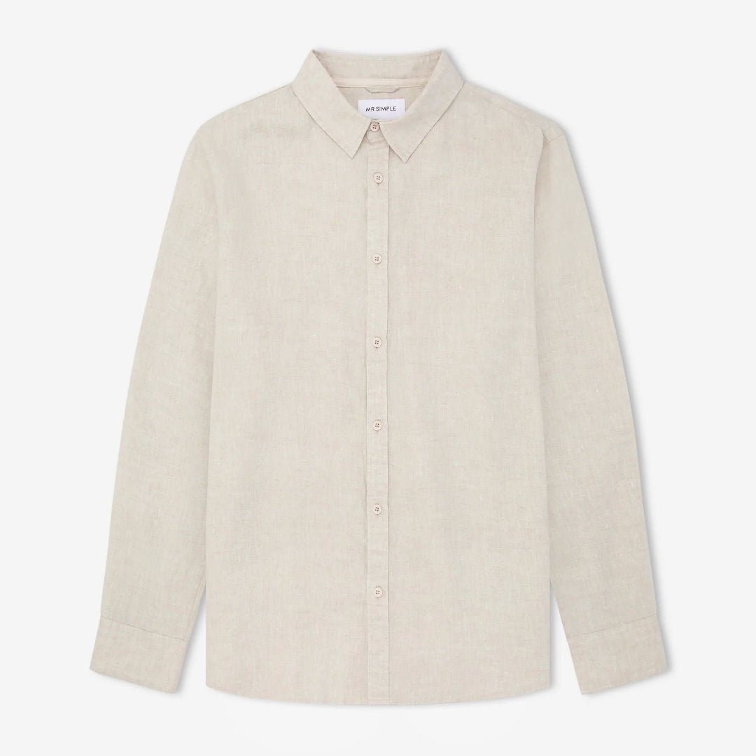 Simple | Linen Long Sleeve Shirt | Natural - Suzie Anderson Home
