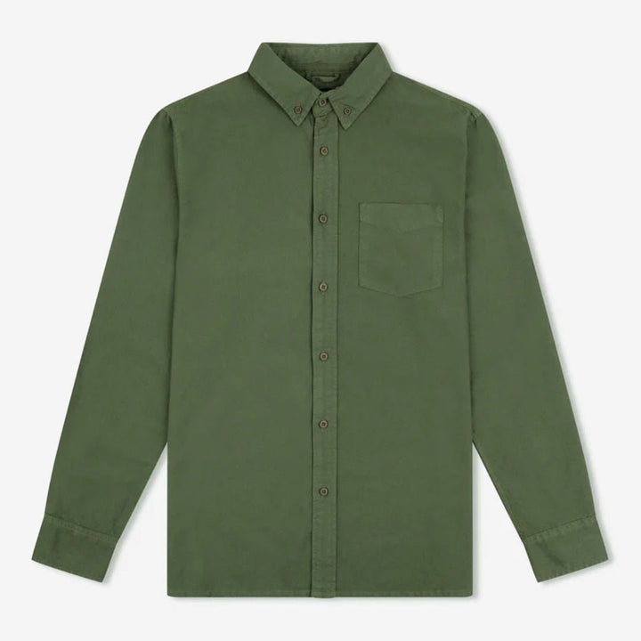 Simple | Oxford Long Sleeve Shirt | Fatigue - Suzie Anderson Home