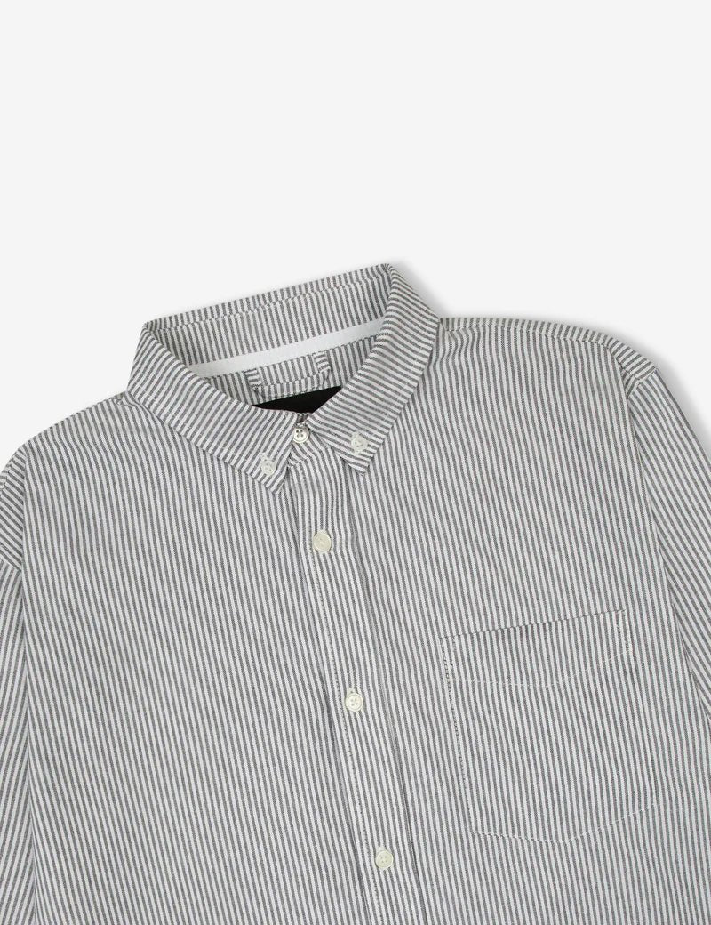 Simple | Oxford Long Sleeve Shirt | White Stripe - Suzie Anderson Home