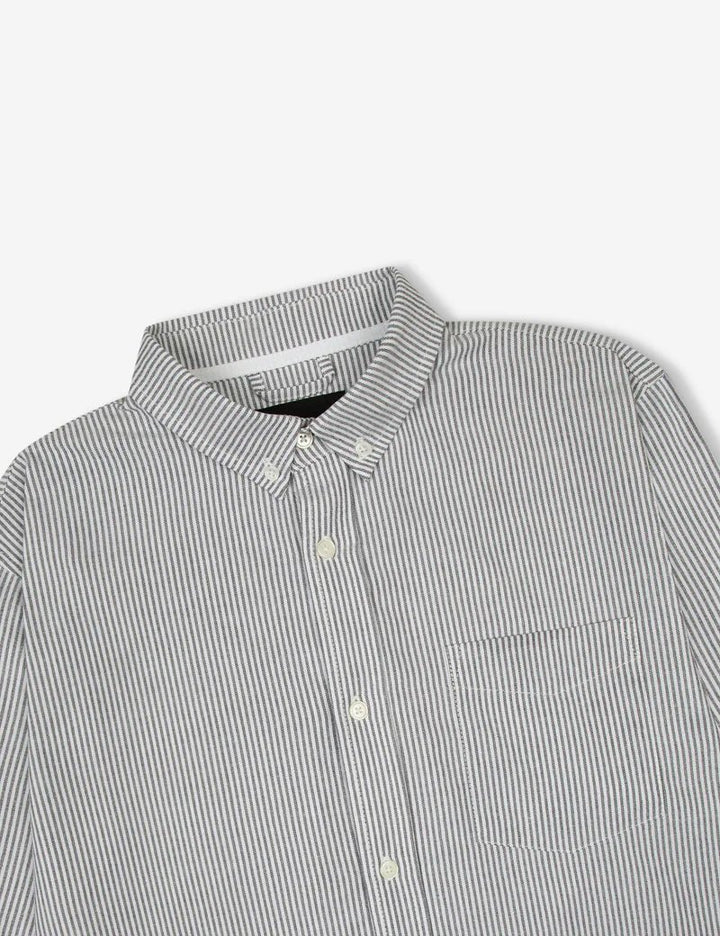 Simple | Oxford Long Sleeve Shirt | White Stripe - Suzie Anderson Home