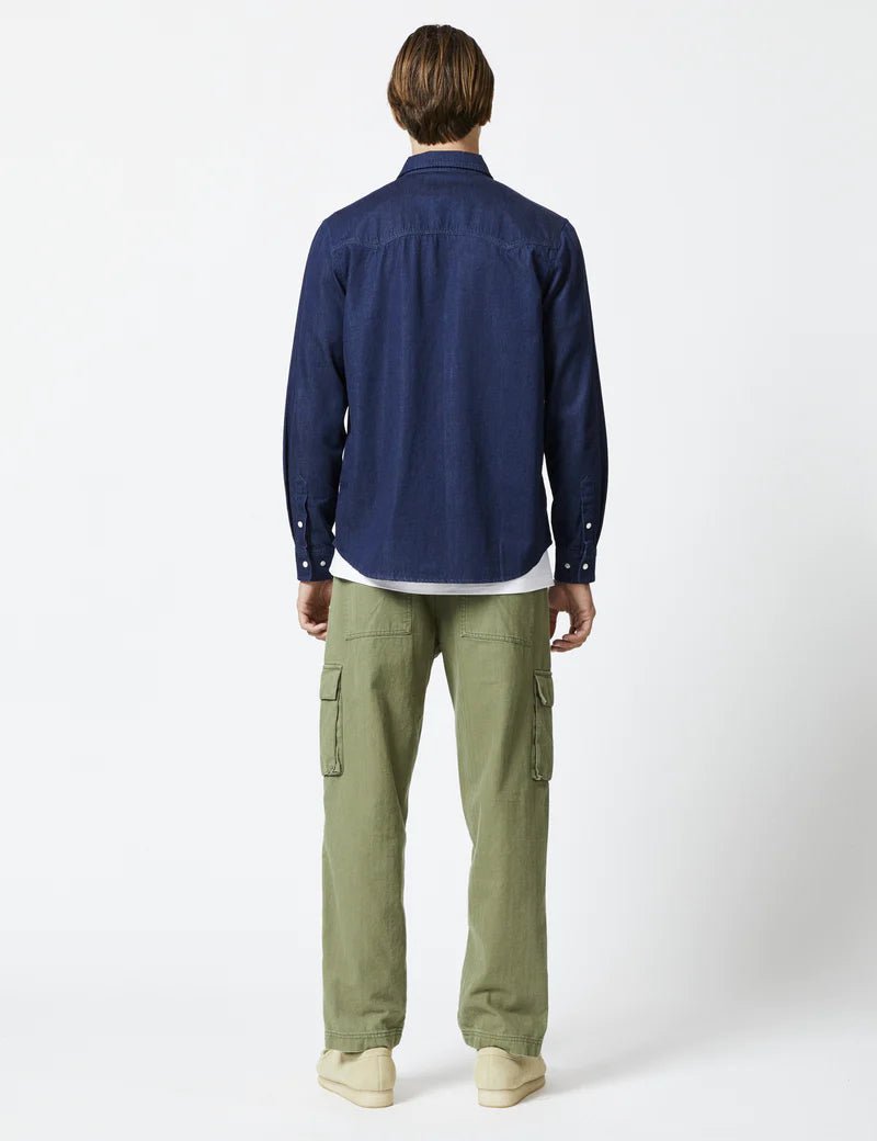 Simple | Western Long Sleeve Shirt | Raw Blue - Suzie Anderson Home